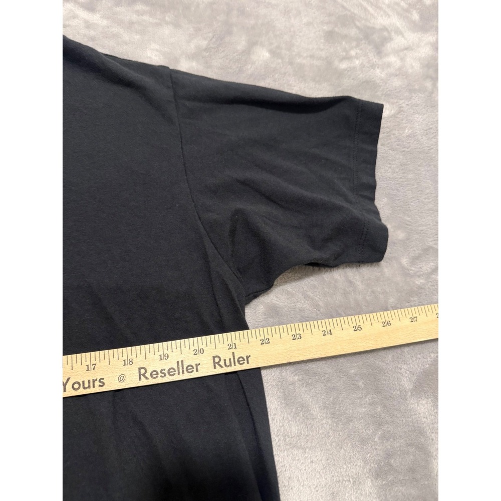 Buck Mason T-Shirt Men 21.5x25 L Black Cotton Short Sleeve Crew Neck Made in USA - Picture 2 of 6
